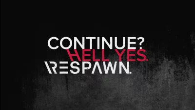 Gaming Continue Respawn Decision with Bold Red Hell Yes Text image