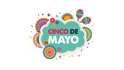 Dynamic Cinco de Mayo Layout with Maracas, Paper Fans, and Confetti image