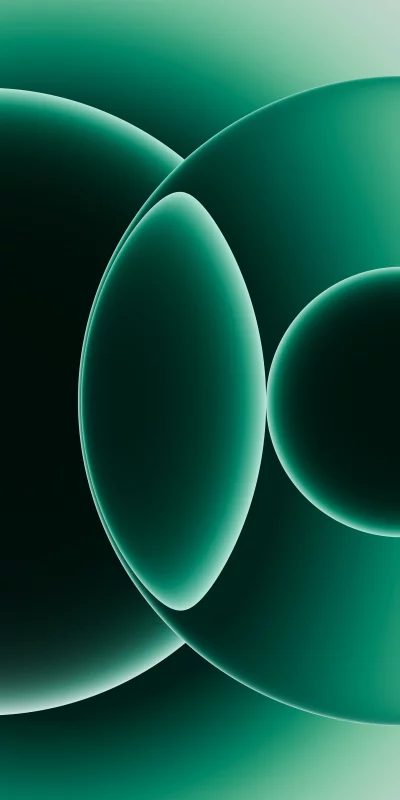 Abstract Green Gradient Background with Soft Curves and Subtle Lighting
