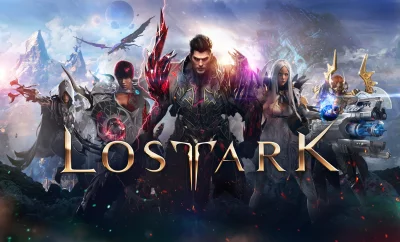 Lost Ark Game Key Art: Diverse Fantasy Characters United for Epic MMORPG Adventure image