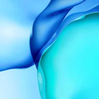 Soft Aqua Blue Gradient Flowing Curves Abstract Background Texture image