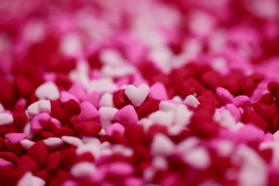 Romantic Heart Sprinkles: Pink, Red & White Valentine's Day Candy image