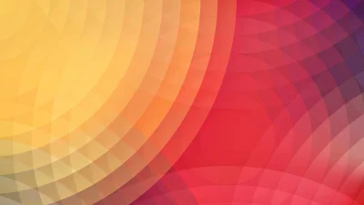 Dynamic Abstract Overlapping Translucent Shapes with Yellow and Red Gradient image