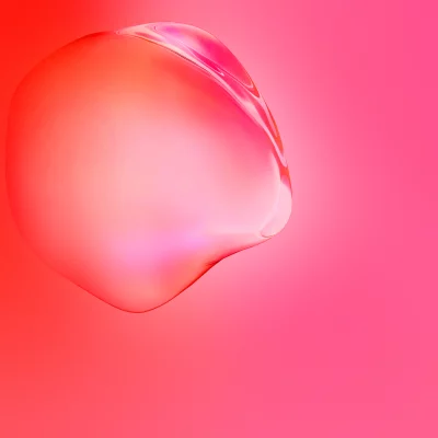 Dynamic Red and Pink Abstract Liquid Bubble Flow Background image