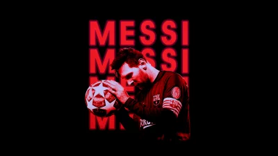Lionel Messi Holding Football Cinematic Wallpaper Iconic Sports Legend HD Image image