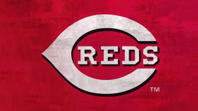 Cincinnati Reds Baseball Team Iconic C with REDS Text on Grunge Texture image