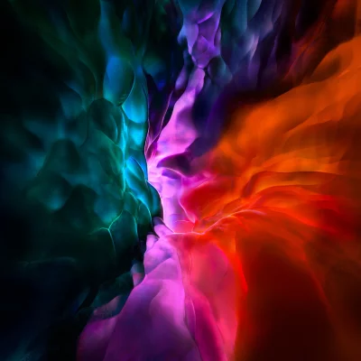 Dynamic Abstract Fluid Gradient Waves Background with Luminous Hues image