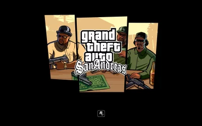 Grand Theft Auto San Andreas Iconic Characters Artwork: Classic Video Game Gangster Life image