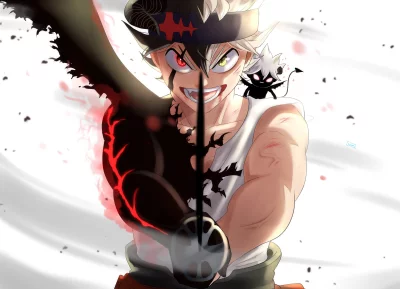 Dynamic Asta Half-Demon Transformation with Anti-Magic Sword and Nero image