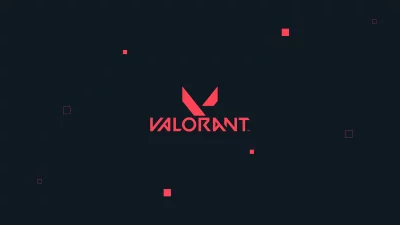 Valorant Game Logo with Red Geometric Accents on Dark Background image