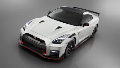 Sleek Nissan GT-R Nismo High-Performance Sports Car Studio Shot Wallpaper image