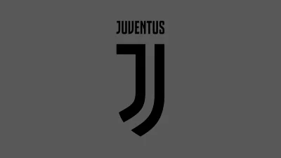 Modern Juventus Football Club Logo Emblem on Minimalist Gray Background image