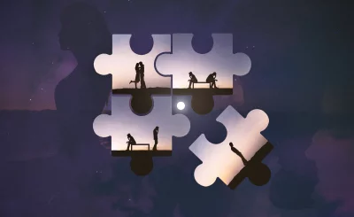 Relationships Puzzle: Love, Loneliness, and Emotional Connection in Silhouettes image
