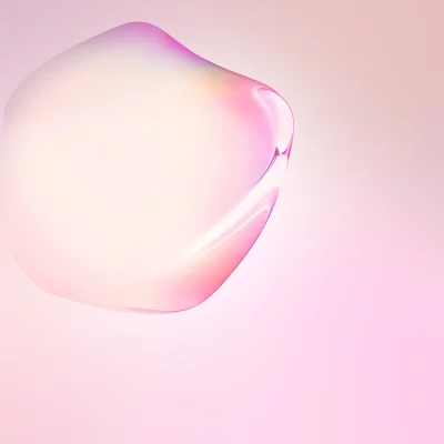 Soft Pink and Purple Fluid Abstract Shape on Gradient Background image