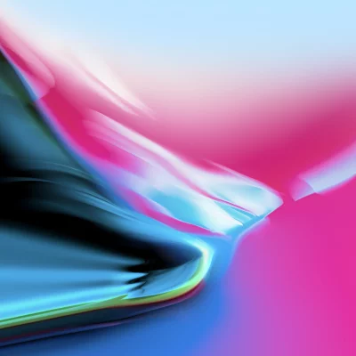 Vibrant Abstract Liquid Flow with Dynamic Pink Blue Gradient Background image