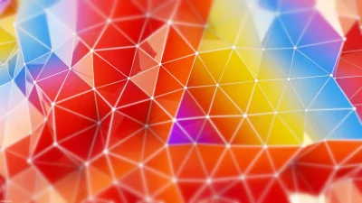 Modern Geometric Mesh Background with Vibrant Gradient Colors image