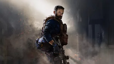 Call of Duty Captain Price Armed with Tactical Rifle in Battle image