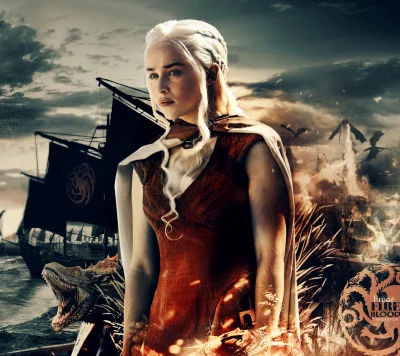 TV Show Game Off Thrones - Daenerys Targaryen Emilia Clarke