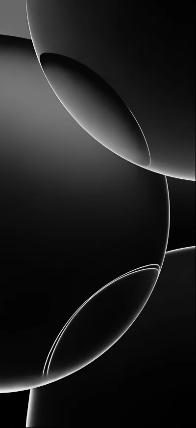 Abstract Black and White Gradient with Smooth Curves and Light