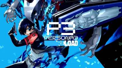 Persona 3 Reload Anime Protagonist with Evoker, Chains, and Dynamic Blue Glow image