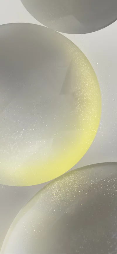 Abstract soft gradient background with shimmering golden particles and soft curves