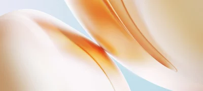 Dynamic Abstract Blend of Orange and Blue Fluid Curves for Modern Backgrounds image