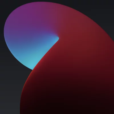 Abstract Gradient Overlapping Curves Purple Blue Red Dark Background image