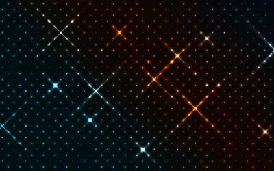 Dynamic Blue and Orange Gradient Glowing Grid Abstract Background image