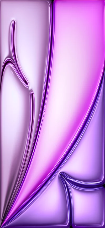 Smooth Purple and Pink Metallic Abstract Background with Curvy Lines