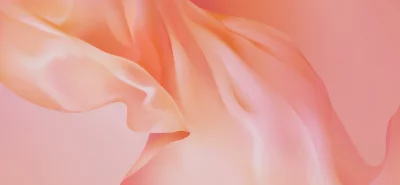 Elegant Soft Peach Gradient Fabric Swirls Abstract Background Design image