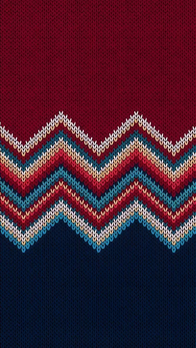 Warm Colorful Chevron Zigzag Knit Pattern Background