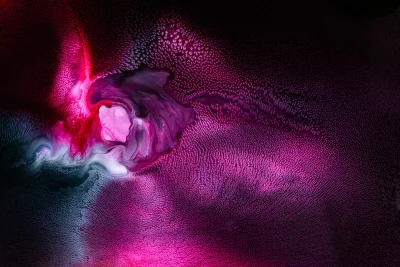 Mesmerizing Fluid Art: Luminous Pink, Purple, and Blue Organic Flow image