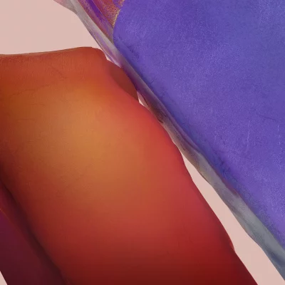 Dynamic Orange Purple Fluid Abstract Wallpaper Cinematic Style image