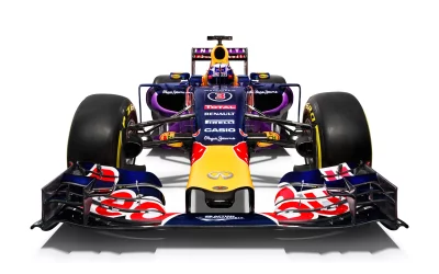 Dynamic Formula 1 Racing Car Front View Isolated on White Background image
