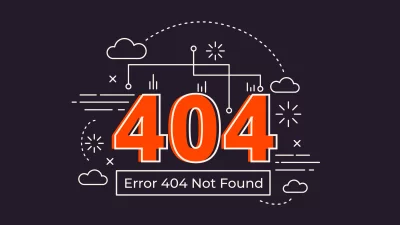 Minimalist 404 Error Not Found Web Page Design image