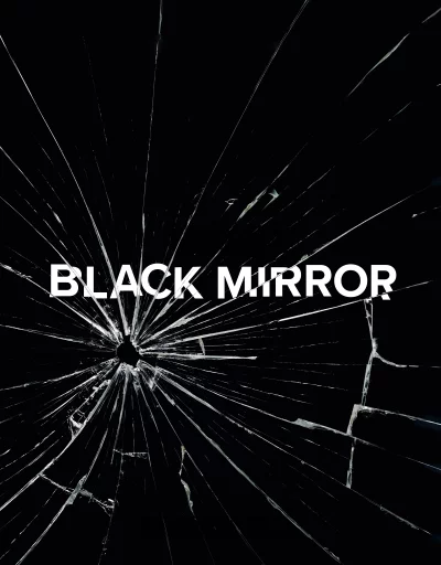 Shattered Glass Texture on Dark Background Reflecting Black Mirror Digital Disruption image