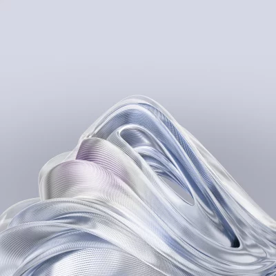 Abstract Metallic Sculpture with Flowing Curves and Textured Surfaces