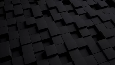 Dynamic Abstract Black Cube Pattern Background for Modern Digital Designs image