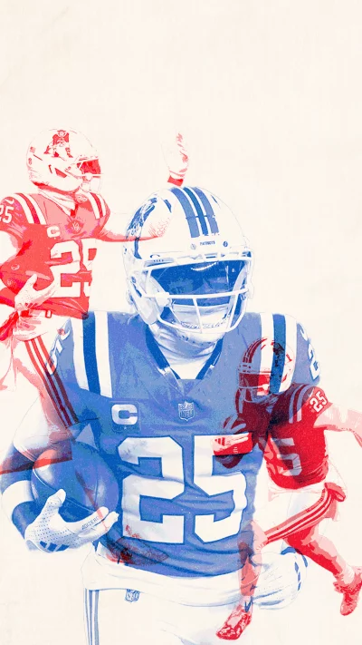 Dynamic American Football Player Action Artistic Sports Illustration image