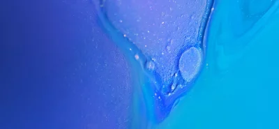 Mesmerizing Blue and Purple Liquid Art with Sparkling Glitter and Fluid Motion image