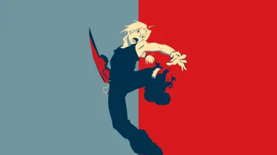 Dynamic Anime Warrior Unleashing Fiery Energy Aura in Intense Action Pose Illustration image