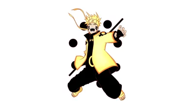 Dynamic Naruto Uzumaki in Sage of Six Paths Mode, unleashing powerful chakra image