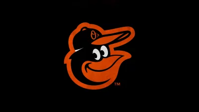 Classic MLB Baltimore Orioles Bird Mascot Logo with Trademark Symbol image