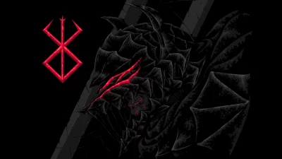 Dark Fantasy Armor with Glowing Red Eyes and Mystical Brand of Sacrifice Symbol image