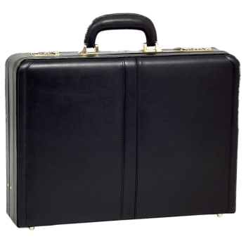 Black one color briefcase