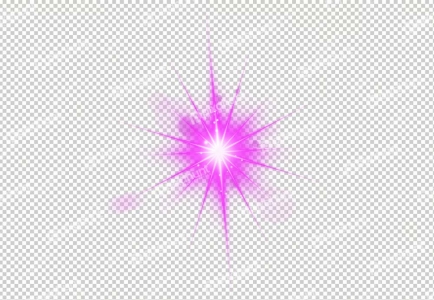 Ray effect | Realistic digital Pink lens flare light effect