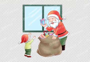 Christmas Santa Claus Christmas Gift Cartoon