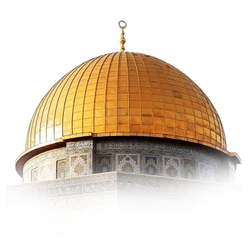 Dome of the Rock close view of Masjid-al-Aqsa