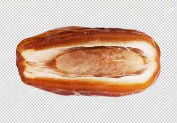 Dates are broken to eat and what seeds are visible