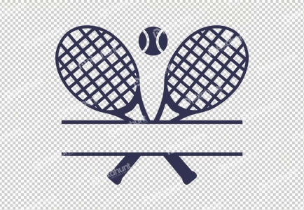 isolated  tennis racket and ball sports equipment icon